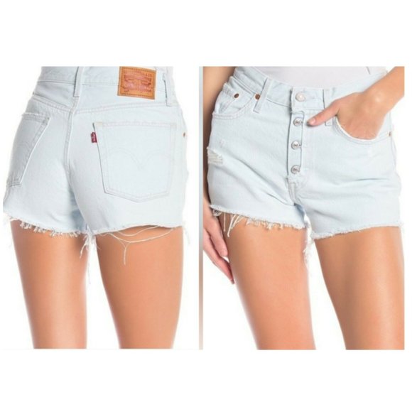 Levi's Pants - Levi's • 501 Cut Off Denim Shorts